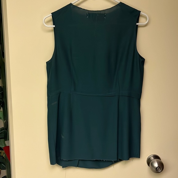 Marni Emerald green silk blouse. - Picture 6 of 7